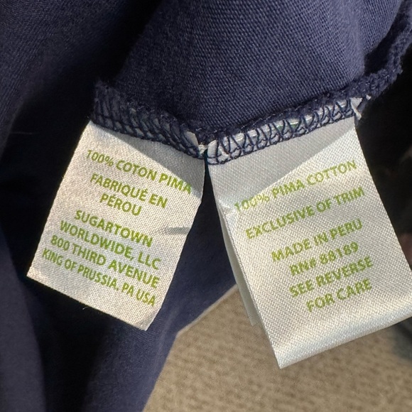 Lilly Pulitzer Navy Blue Dress with Cream Detailing sz XS - Picture 5 of 5